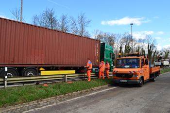 Autobahnbrücke Mainz-Mombach - Wiebaden-Schierstein Brückenhebung 92