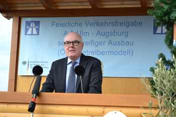 Autobahnfreigabe A8 Augsburg - Ulm sechsstreifiger Ausbau Burgau Pansuevia 24