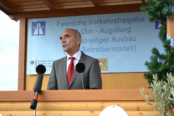 Autobahnfreigabe A8 Augsburg - Ulm sechsstreifiger Ausbau Burgau Pansuevia 49