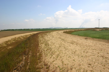 Autobahnkreuz Jackerath A 44 A 61 Braunkohle Tagebau Autobahnbaustelle 20