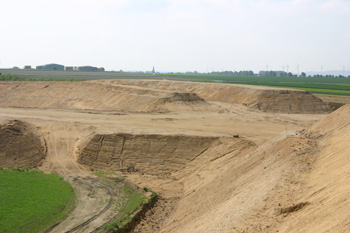 Autobahnkreuz Jackerath A 44 A 61 Braunkohle Tagebau Autobahnbaustelle 50