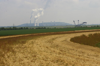 Autobahnkreuz Jackerath A 44 A 61 Braunkohle Tagebau Autobahnbaustelle 77