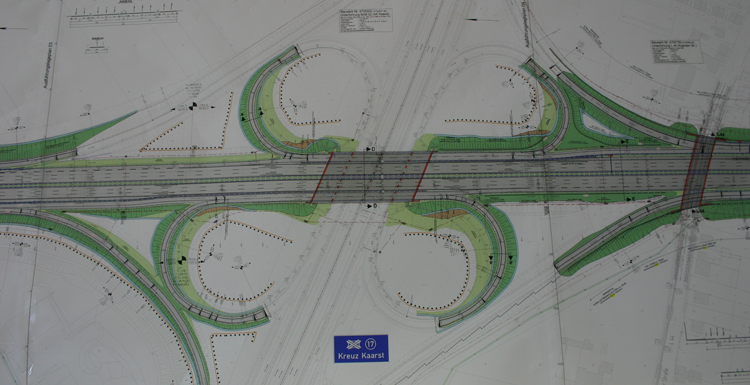 Autobahnkreuz Kaarst Bundesautobahnen A 52 A 57172