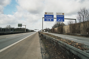 Autobahnkreuz Kaarst Bundesautobahnen A 52 A 57 7