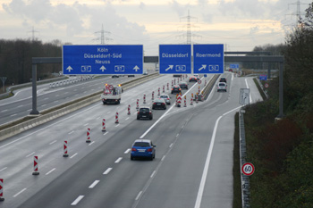 Autobahnkreuz Kaarst Verkehrssicherung 18