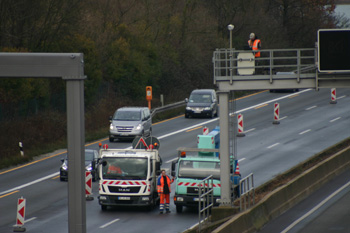 Autobahnkreuz Kaarst Verkehrssicherung 25