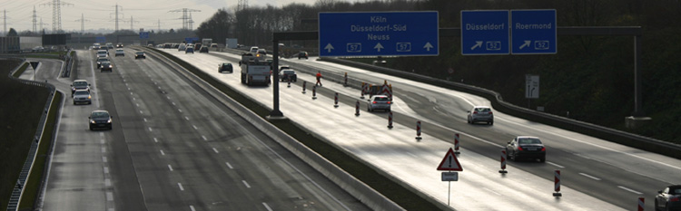 Autobahnkreuz Kaarst Verkehrssicherung 62