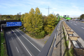 Autobahnkreuz Kaiserberg Duisburg Umbau Ausbau Bundesautobahn A3 A40 Ruhrschnellweg Spaghettiknoten Schimanski 095