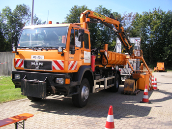 Autobahnmeisterei Mönchengladbach Mercedes Benz Atego Steiger 35