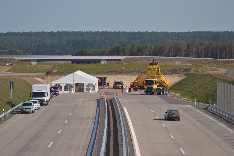 Autobahnneubau A 14 Colbitz Tangerhütte Ausbauende Anschlußstelle 02