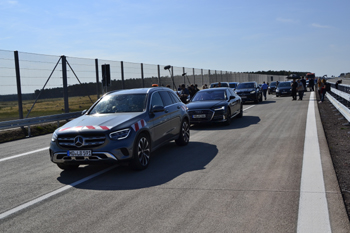 Autobahnneubau A 14 Colbitz Tangerhütte Erstbefahrer Verkehrsfreigabe Eröffnungsfahrt 34