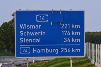 Autobahnneubau A 14 Colbitz Tangerhütte Fernziele Wismar Schwerin Stendal 11