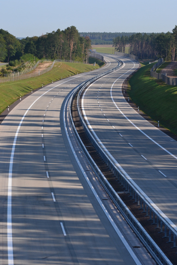 Autobahnneubau A 14 Colbitz Tangerhütte leere Autobahn 71