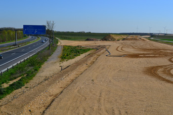 Autobahnverlegungen alte Autobahn Jackerath A44 A61 neues Autobahnkreuz Braunkohletagebau 44