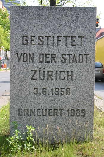 B1 Bundesstra�e Kilometerstein Berliner B�r Z�rich 6