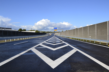 B 75 n  B 4 A 252 A 253 Einweihung Neue Wilhelmsburger Reichsstraße Verkehrsfreigabe Hamburg Fahrbahmarkierung 40