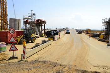 Baggerquerung Megabagger Stahlkoloss Braunkohle Tagebau Garzweiler II Jüchen Neue Autobahn A44n Volksfest 73