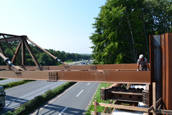 Behelfsbrücke Autobahn Recklinghausen Baustelle 02