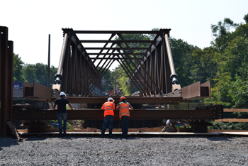 Behelfsbrücke Autobahn Recklinghausen Baustelle 05