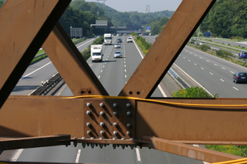 Behelfsbrücke Autobahn Recklinghausen Baustelle 07