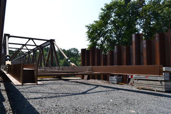 Behelfsbrücke Autobahn Recklinghausen Baustelle 12