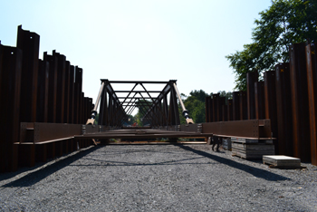 Behelfsbrücke Autobahn Recklinghausen Baustelle 14