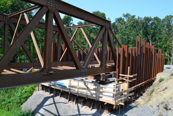 Behelfsbrücke Autobahn Recklinghausen Baustelle 22