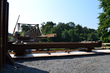 Behelfsbrücke Autobahn Recklinghausen Baustelle 58