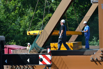 Behelfsbrücke Autobahn Recklinghausen Baustelle 70