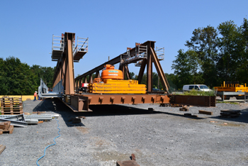 Behelfsbrücke Autobahn Recklinghausen Baustelle 87