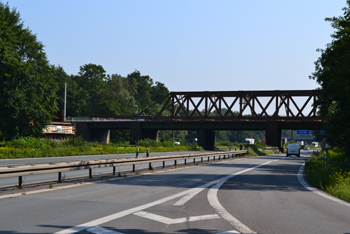 Behelfsbrücke Autobahn Recklinghausen Baustelle Aiutobahnkreuz 04