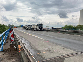 Belastungsprobe Brücke Rhein Herne Kanal A43 AUTOBAHN Westfalen Bildrechte 51