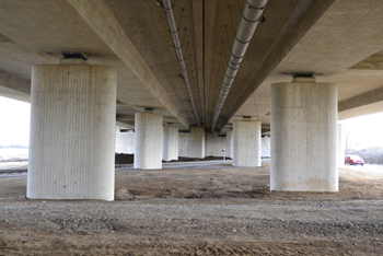 Beschdigte Brcke A57 Dormagen Kln Krefeld 67