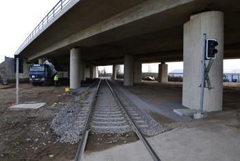 Brückenbrand Ersatzneubau Neue Brücke Autobahn A57 Dormagen Köln Krefeld 78