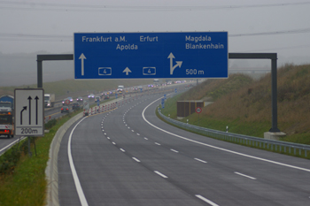 Bundesautobahn A4 Jagdbergtunnel Jena Freigabe Nordrhre Verkehrsumlegung Autobahntunnel Magdala 05