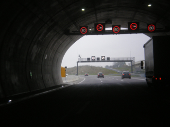 Bundesautobahn A4 Jagdbergtunnel Jena Freigabe Nordrhre Verkehrsumlegung Autobahntunnel Westportal 31