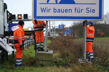 Bundesautobahn A57 sechsstreifiger Ausbau 46