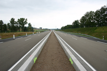 Bundesautobahn A66 Frankfurt - Fulda Verkehrsfreigabe Tunnel Neuhof 89