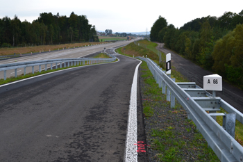 Bundesautobahn A66 Frankfurt - Fulda Verkehrsfreigabe Tunnel Neuhof 93