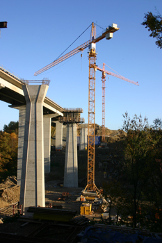 Bundesautobahn A7 Bräubachtalbrücke Ochsenfurt Marktbreit 18