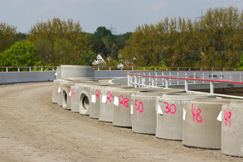 Bundesautobahn A 40 Ruhrschnellweg Autobahnkreuz Bochum-West94