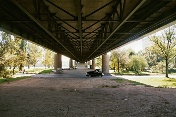 Bundesautobahn A 643 Mainz - Wiesbaden Schierstein Rheinbrcke 04