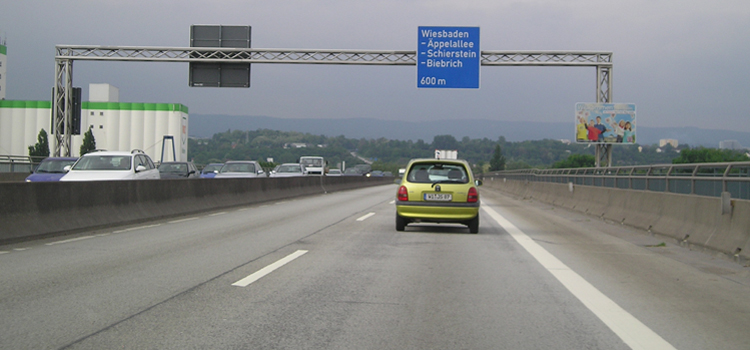 Bundesautobahn A 643 Mainz - Wiesbaden Schierstein Rheinbrcke 79