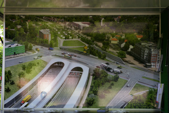 Bundesautobahn A 7 Hamburg Stellingen Schnelsen Hamburger Deckel Infomobil 92