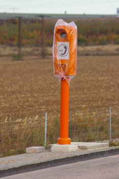 Bundesautobahn Neubau A 71 Südharz Autobahndreieck - Artern Anschlußstelle DEGES Notrufsäule