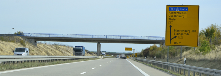 Bundesstraße B6n Nordharzautobahn A36 300