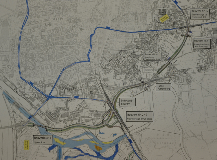 Bundesstraße B 58 Ortsumfahrung Wesel Spatenstich Straßenplanung Ingenieur Straßentunnel Denkmal Schillsche Offiziere 52