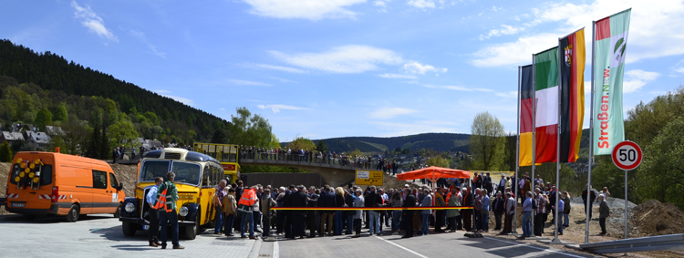 Bundestrae B62n Httentalstrae Siegen Eiserfeld Niederschelden Verkehrsfreigabe 