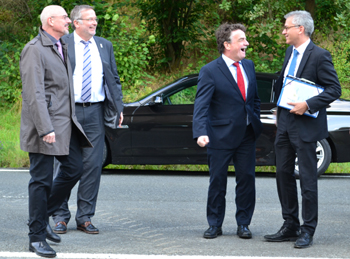 Burkhard Vieth Hessen Mobil Winfried Pudenz Straßen.NRW Michael Groschek Verkehrsminister  Tarek Al-Wazir  Minister für Verkehr 21