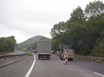 Einstreifige Verkehrsfhrung 41